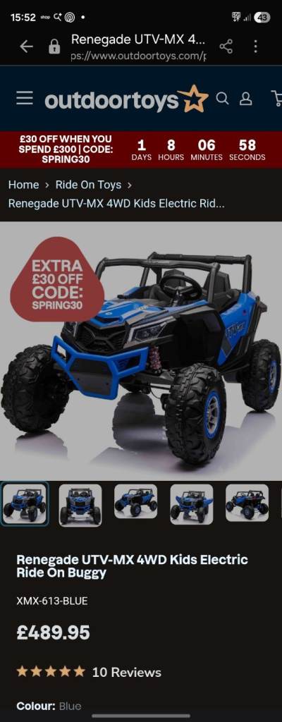 4wd renegade ride on electronic jeep