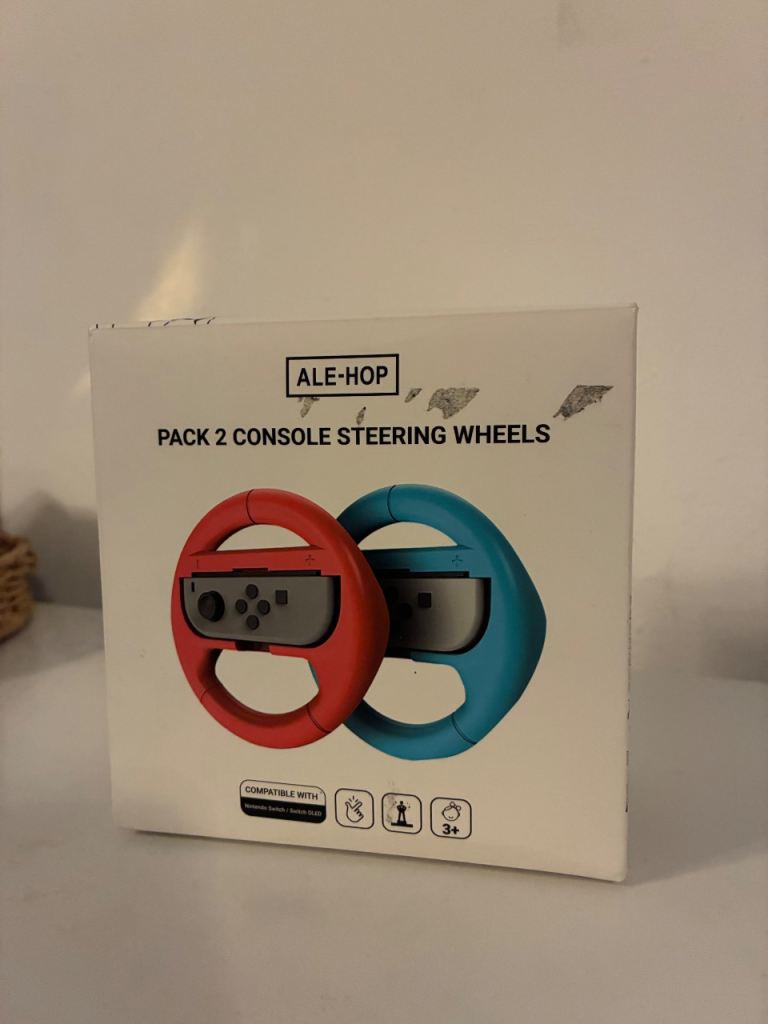 ALE-HOP Console Steering Wheels for Nintendo Switch - Pack of 2