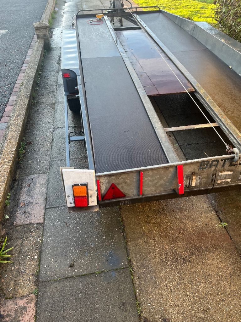 Car transporter trailer tilt bed twin axle