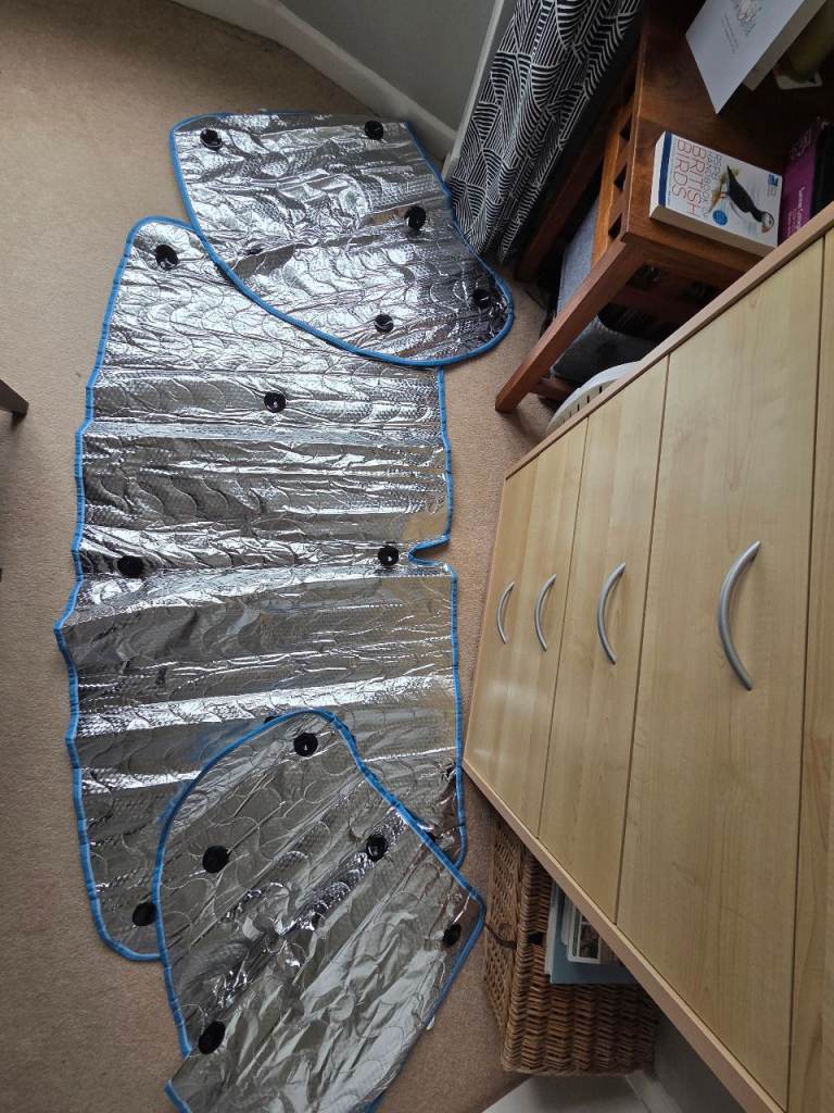 3 Piece CAB INTERNAL THERMAL WINDSCREEN COVER BLINDS SET