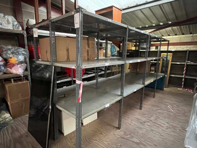 Garage/warehouse/retail heavy duty shelving.  Will build various configurations.