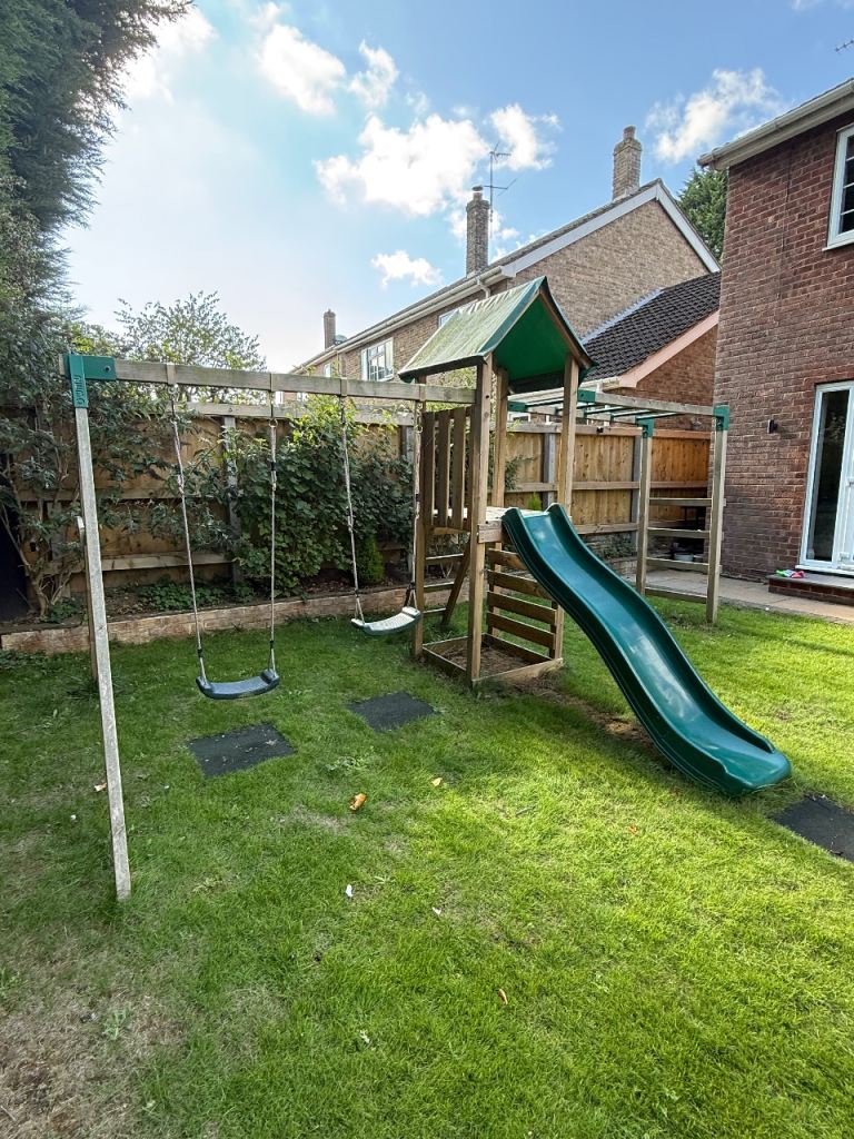 Outdoor swings/slide/monkey bars