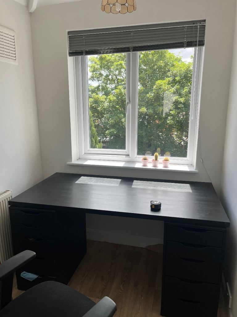 IKEA Black Desk top only – Good Condition