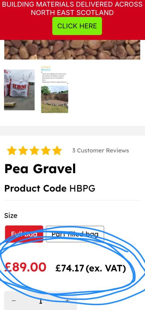 BRAND NEW PEA GRAVEL X 2 TONNE BAGS
