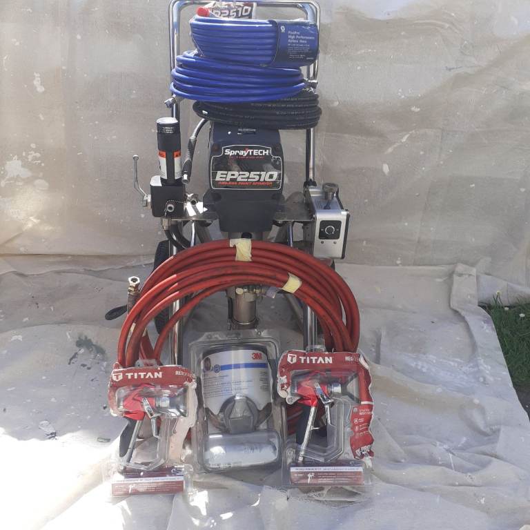 Paint sprayer : hoses guns new full face mask/respirator