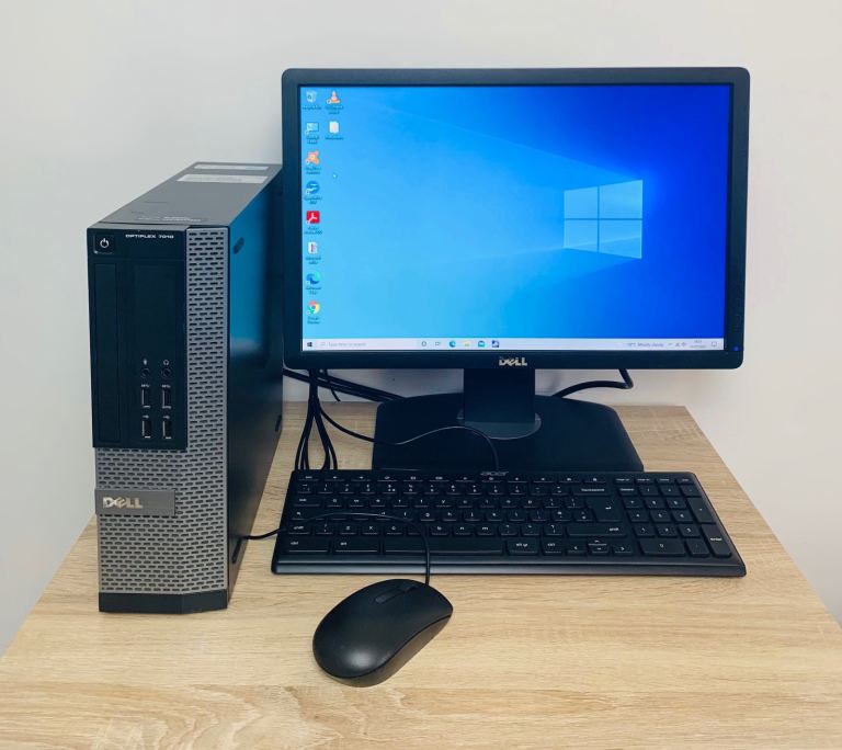 Dell i3 UltraFast 8GB 256GB SSD Full Pc Desktop Computer System , Microsoft office