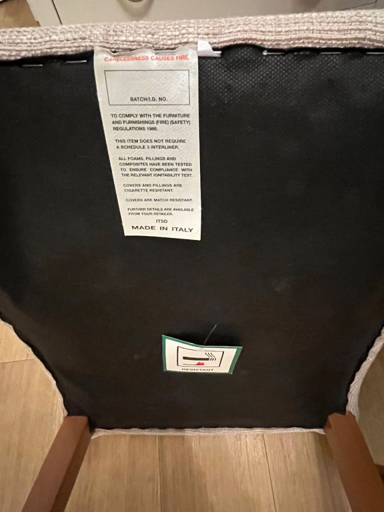 Next Scroll back set of 6 dining chairs