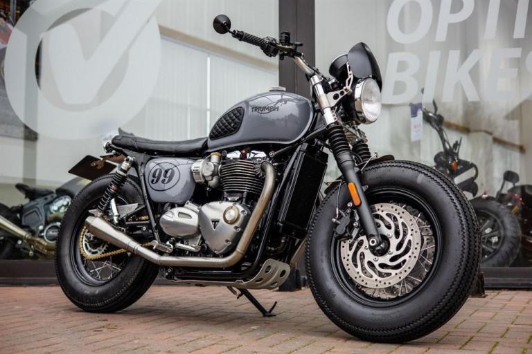 Triumph Bonneville T120 ! DOWN & OUT CUSTOMES FULL BUILD ! LOW MILES ! STUNNING