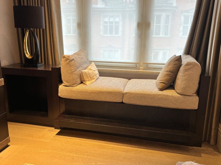 Window seat and side table 