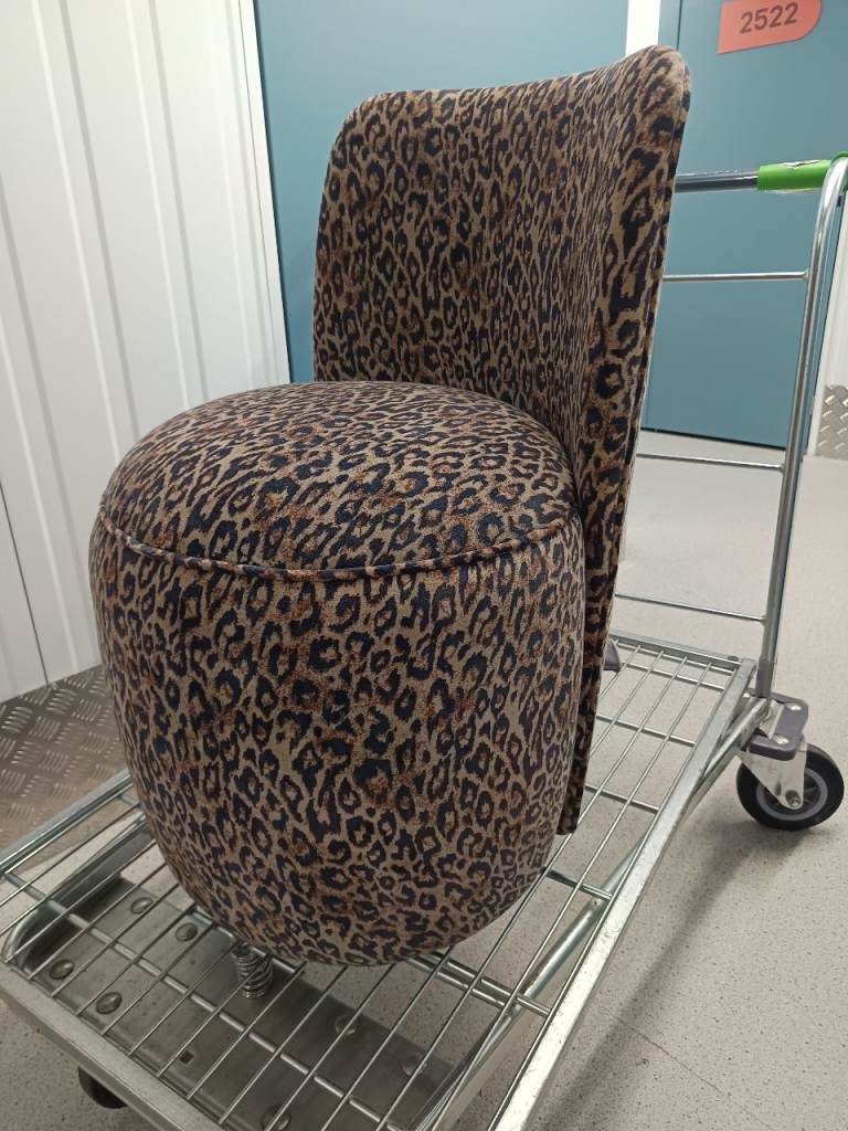 Leopard Print Tub Chair / Bedroom Chair