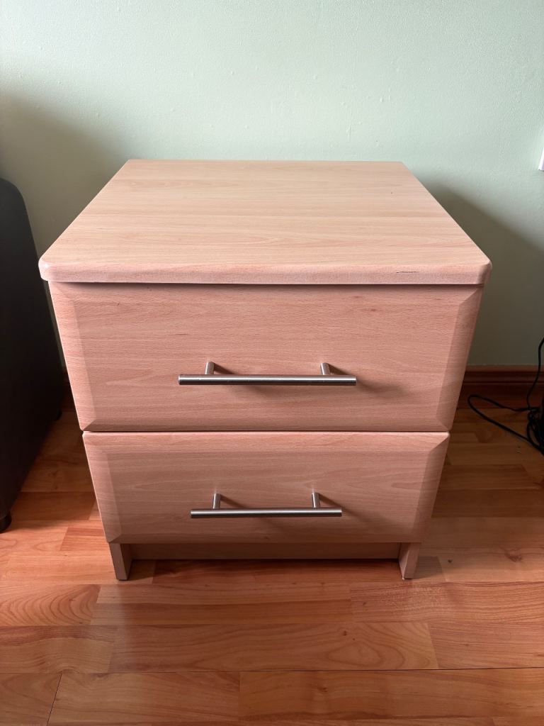 Starplan Beech Bedside Cabinet / Bedside Locker