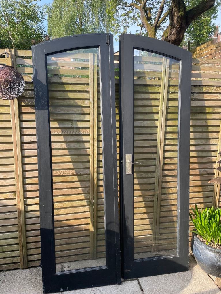 Arched French doors