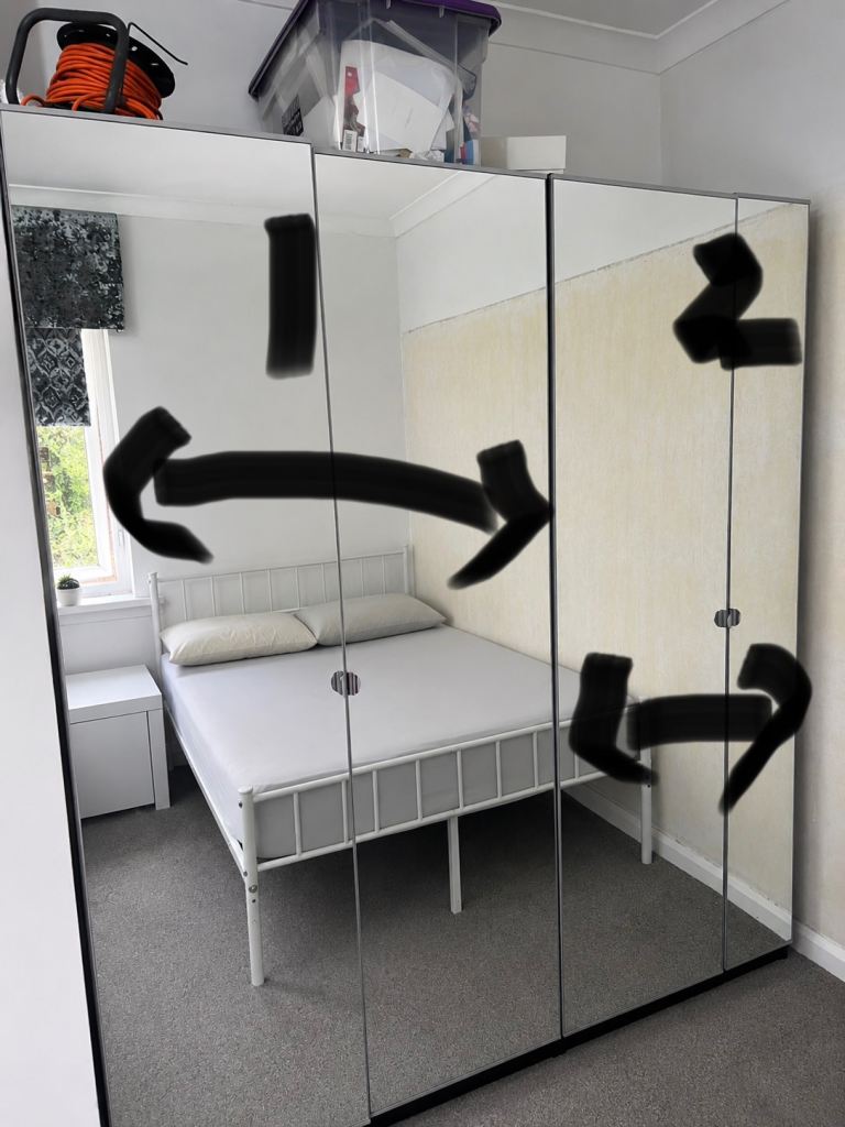 Sturdy mirror wardrobes 