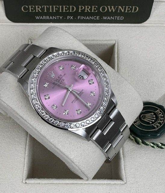 ROLEX 34MM STEEL BOX AND CERTIFICATES