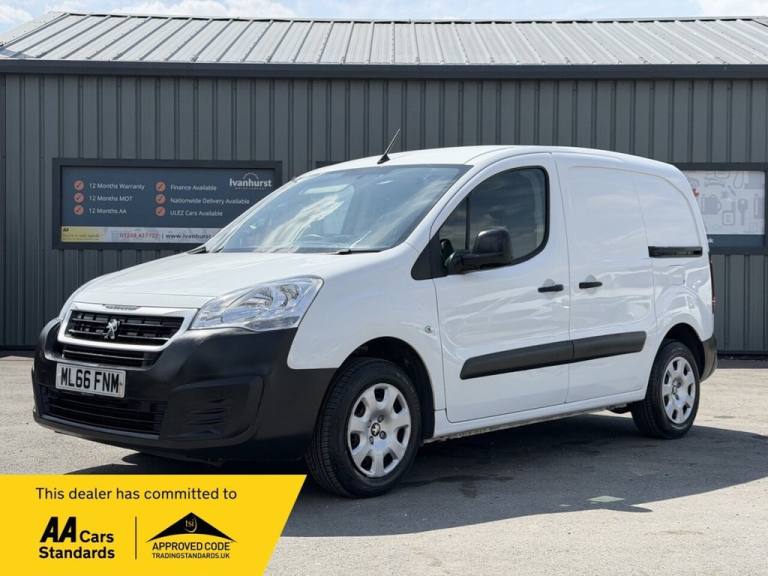 2016 Peugeot Partner 850 1.6 BlueHDi 100 Professional Van [non SS] PANEL VAN DIESEL Manual