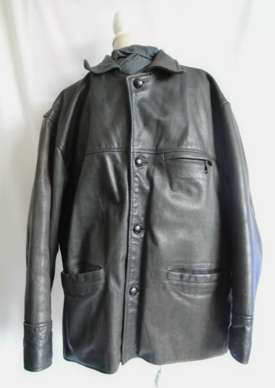 Vintage Mens R.I. Clothing Company Brown Leather Jacket size XL