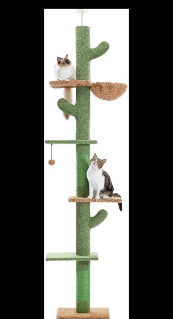 PAWZ Road Cactus Cat Tree Floor to Ceiling Cat Tower with Adjustable Height(239