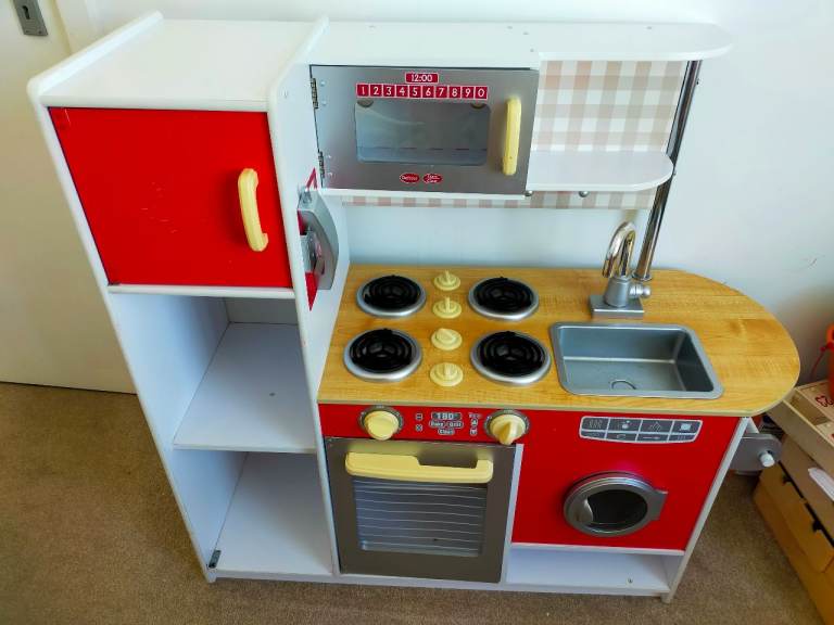 Wooden Play Kitchen with accessories