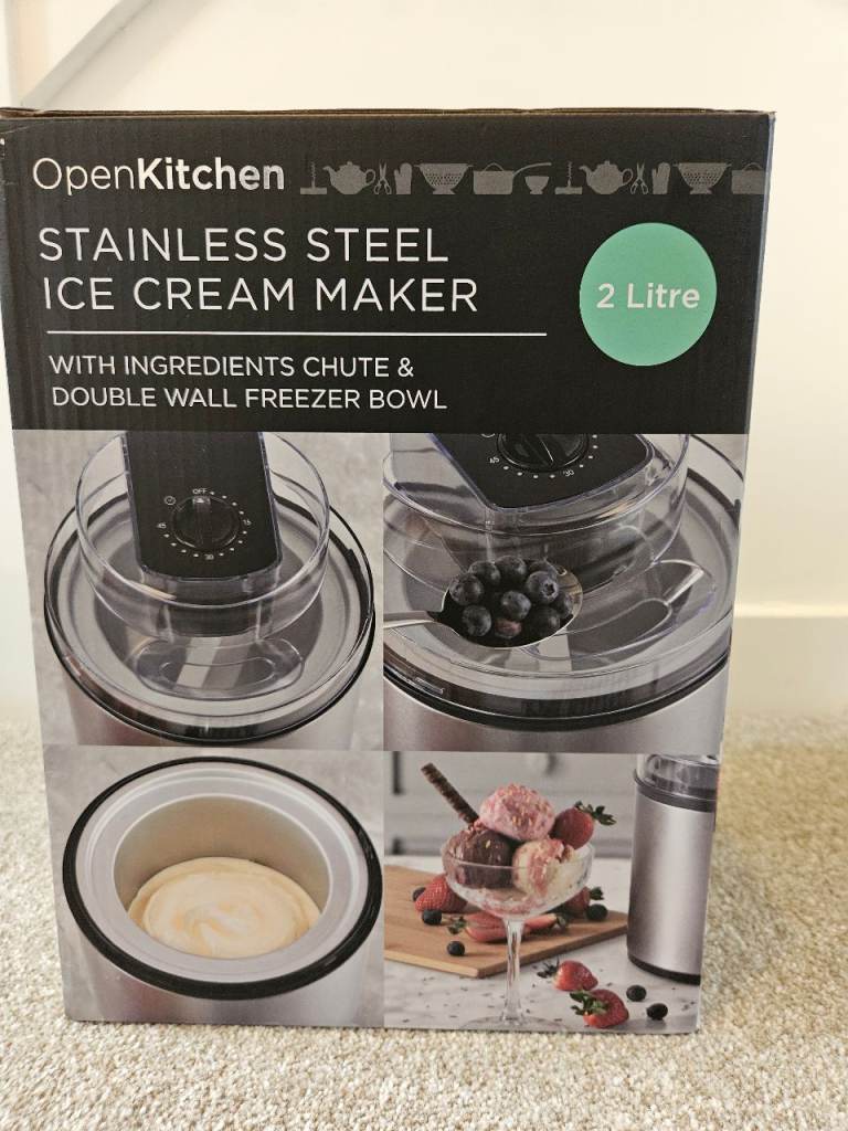 OpenKitchen 2L Ice Cream Maker (new, in box)