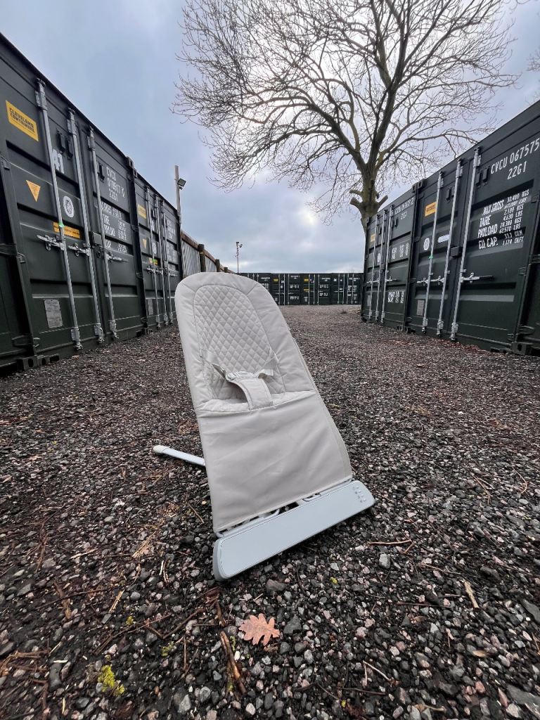 Nuby Baby Bouncer with Soft Seat Cover & Nine Relaxing Rhythms for Baby Comfort