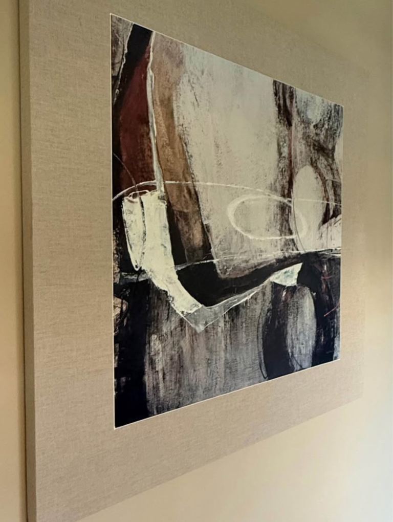 image for Gabriela Villarreal “Enfoque IX" Abstract print on stretched canvas 82cm by 82cm