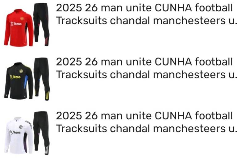 Manchester United Tracksuits 25/26