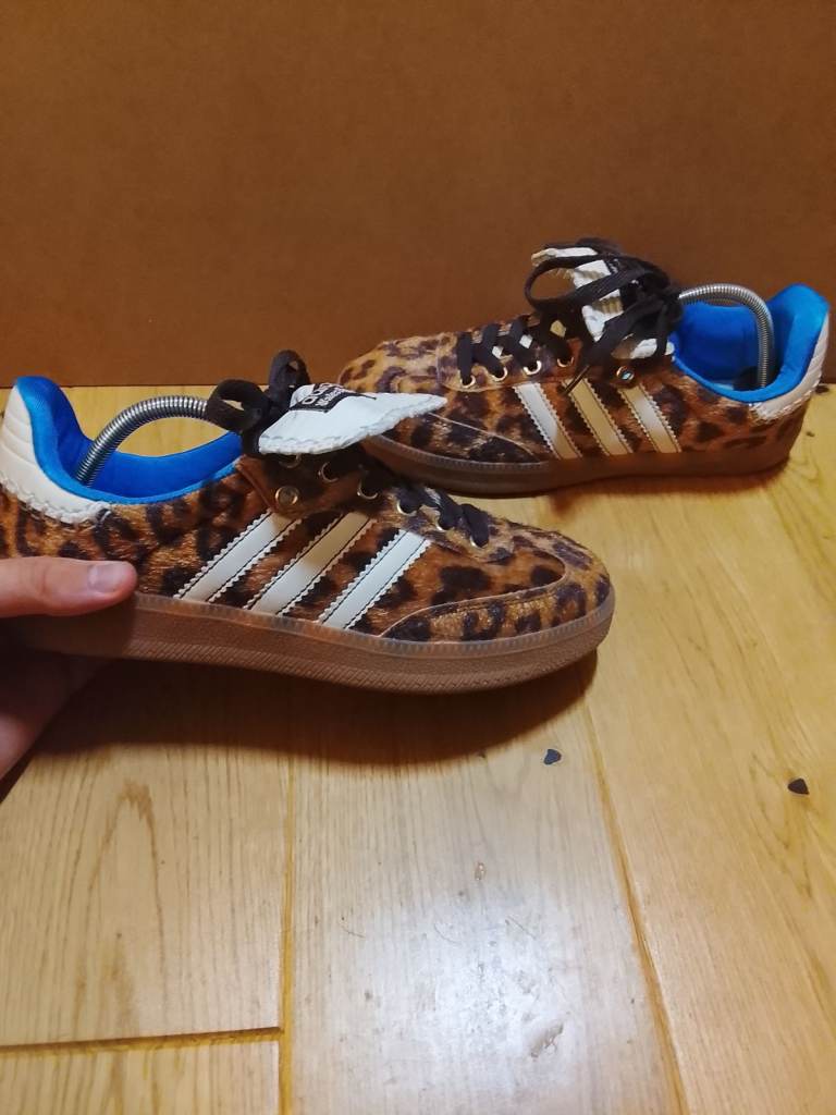 Adidas x Wales Bonner Samba Trainers - Leopard Print, Hardly Worn
