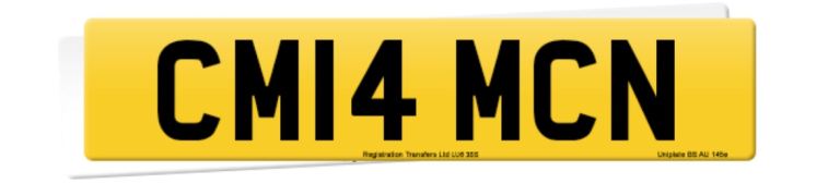 Private registration plate CM14 MCN
