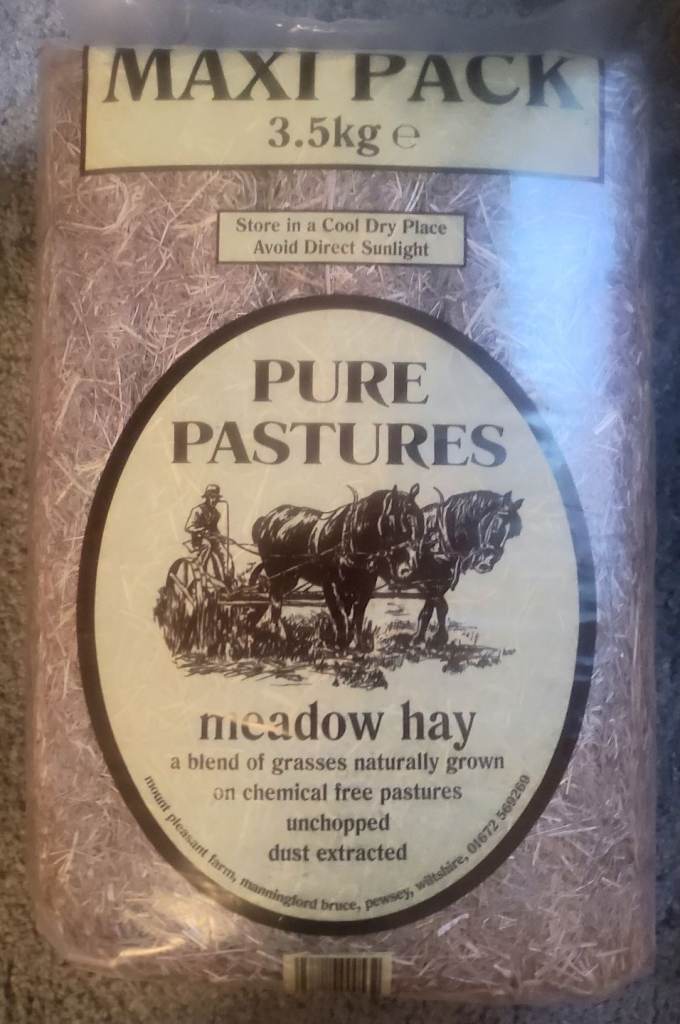 Pure Pastures Meadow Hay 3.5kg Pack Ideal for All Small Animals