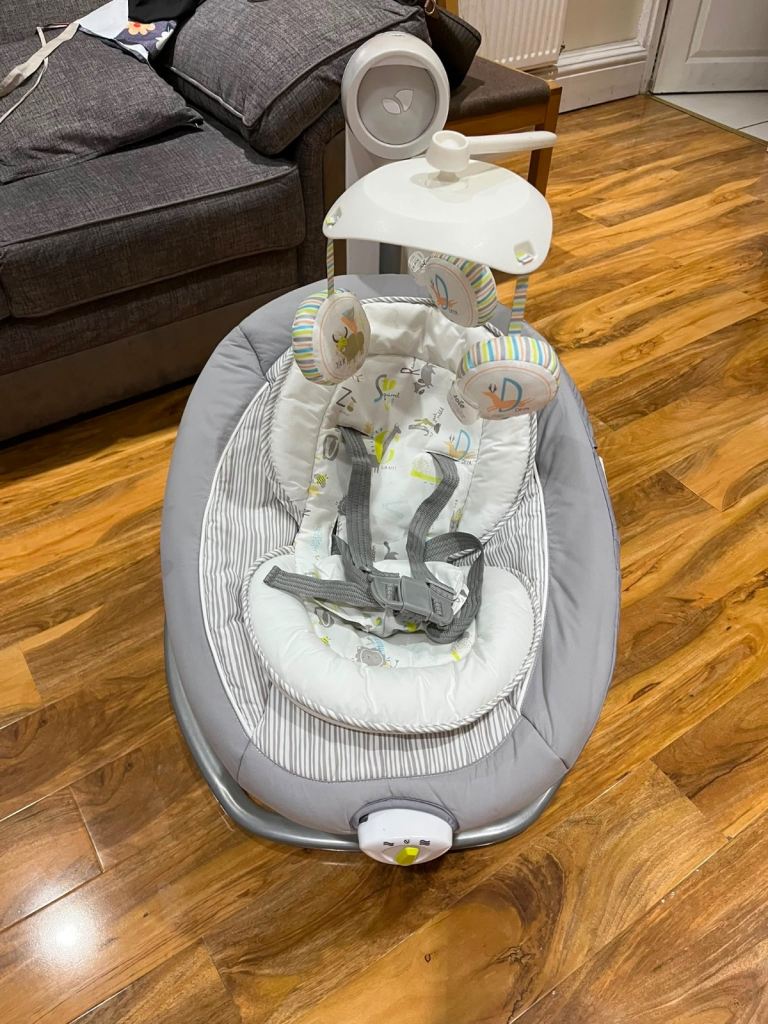 Ingenuity Baby Bouncer Swing – Grey, Good Condition