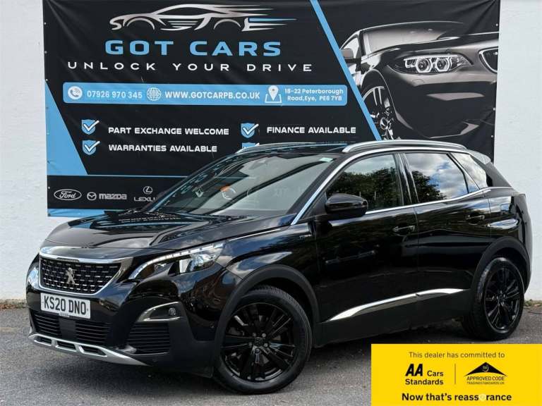 2020 Peugeot 3008 1.6 Hybrid 225 GT Line 5dr e-EAT8 HATCHBACK PETROL/ELECTRIC Automatic