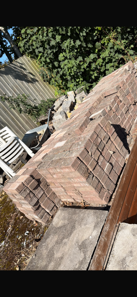 Red block paving 
