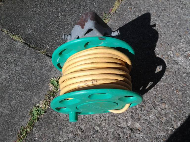 Garden Hose on Reel – Used Condition first £20 buys it collect ts296bs