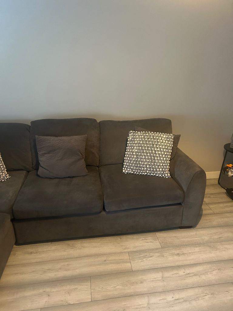 DFS Corner Sofa and Footstool 