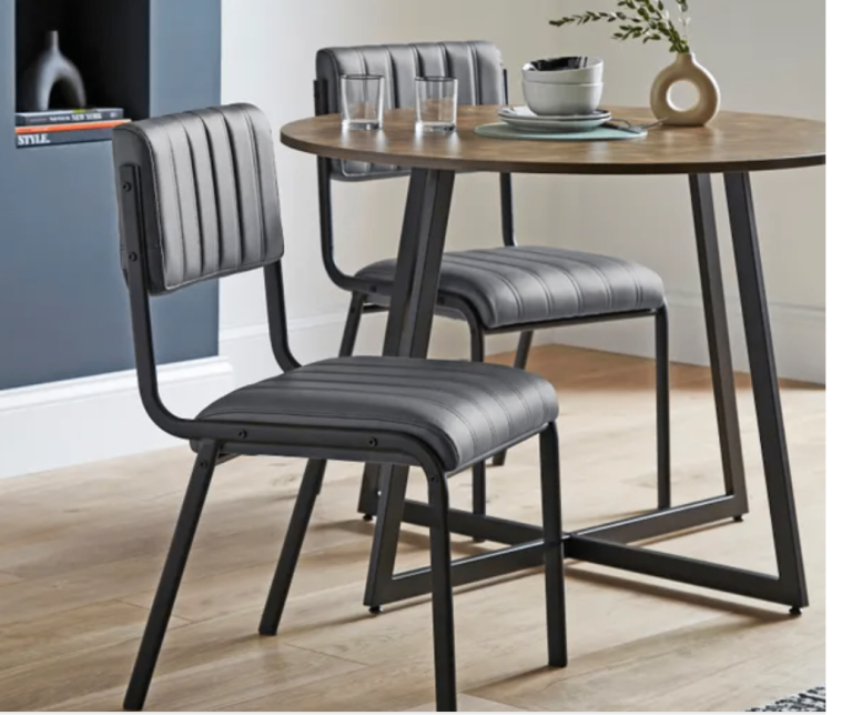 Dining Chairs x4 Brand New - Grey Colour