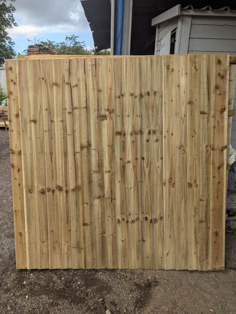 6x6 Heavy duty Tanilised feather edged panels. (More sizes available)