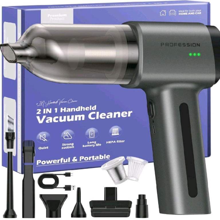 Bemkia Handheld Vacuum Cleaner, 28000Pa Car Vacuum cleaner, Mini Vacuum Car Hoover