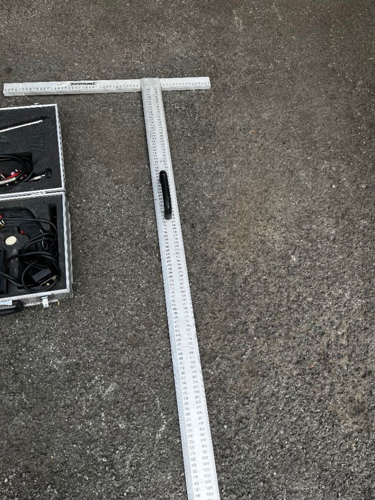 Silverline 1200mm Aluminium T-Square 