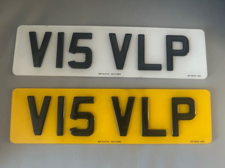 Private number plates 