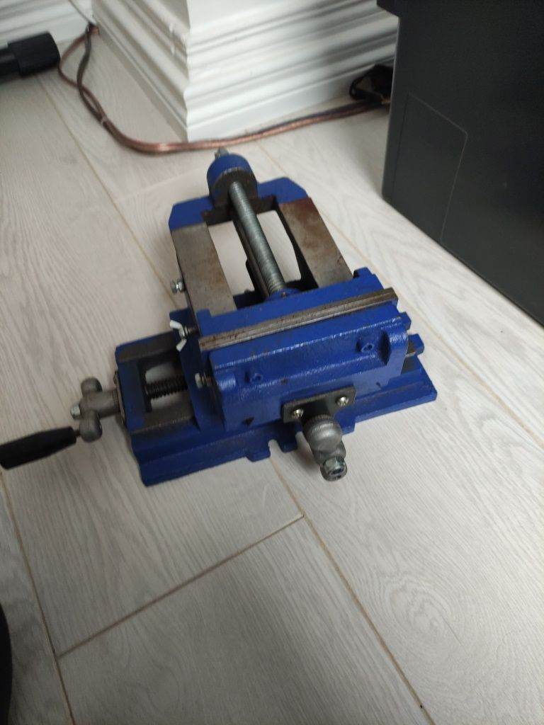 Heavy Duty Blue Cross Slide Vice for Workshop