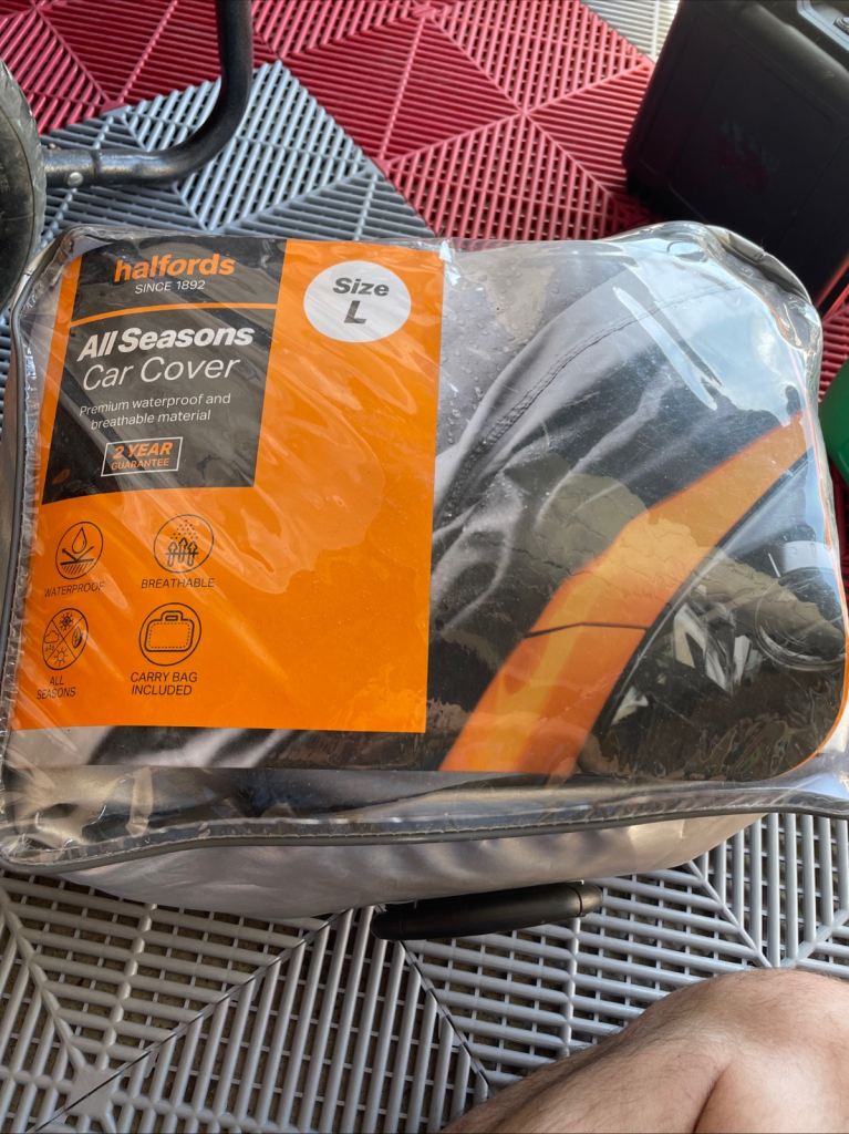 Halfords All Seasons Car Cover Waterproof Breathable Full Protection Large