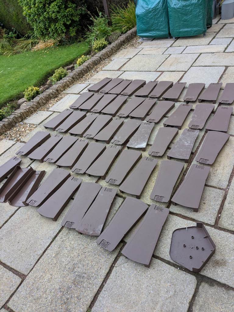 50 Klober universal fit dry verge tiles.