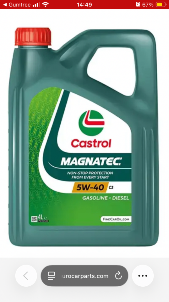 Castrol Magnatec 5/40 ( C3) Engine oil 