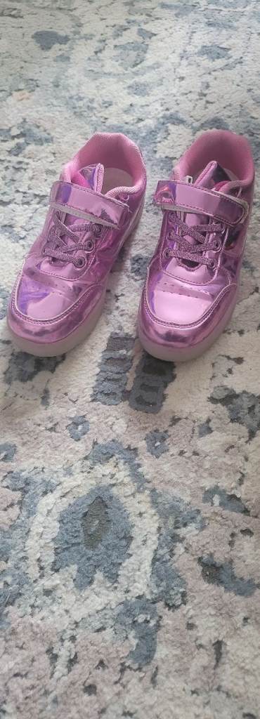 Pink trainers 