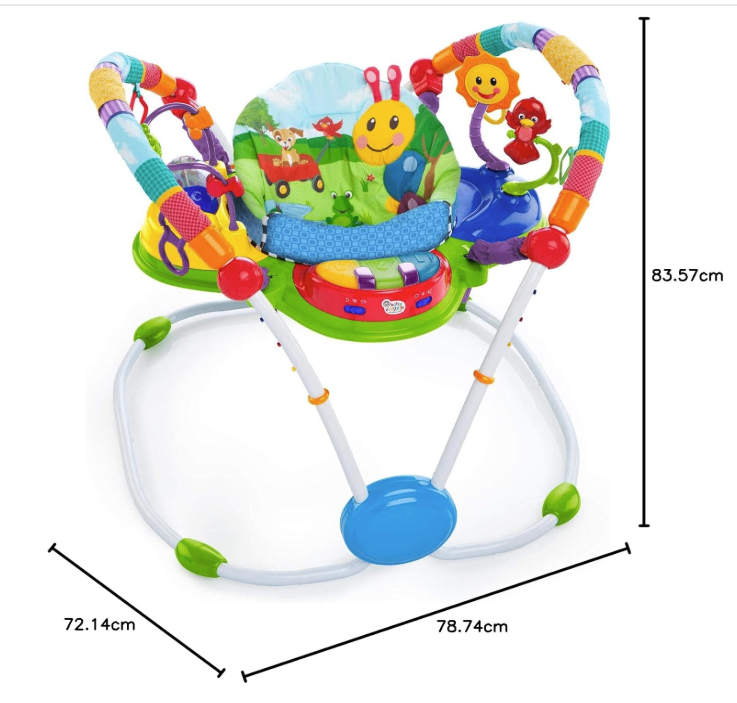 Baby Einstein Neighborhood Friends Activity Jumper & Bouncer with Lights and Music, 6 Months+