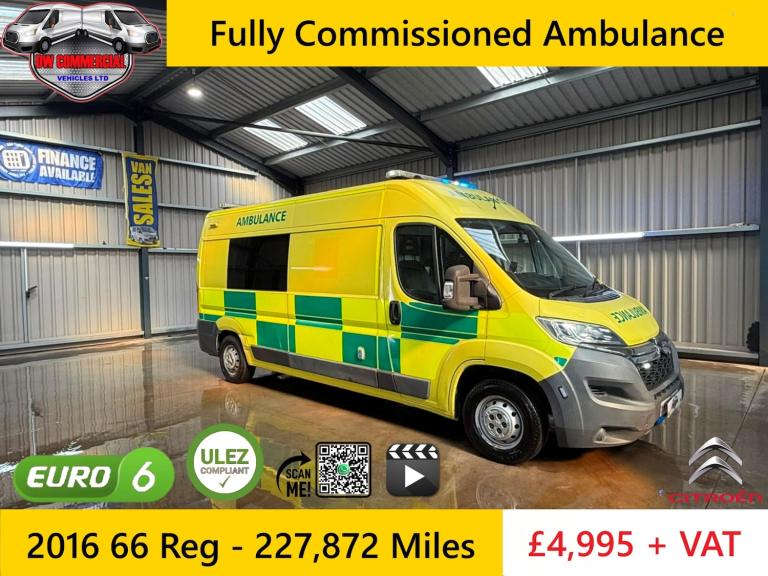 2016 66 Reg Citroen Relay 2.3 HDI Enterprise 35 L3H2 Ambulance + VAT