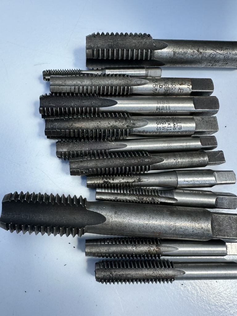 Job Lot BSW Engineering Taps Various Size  Engineers Threading Tools,