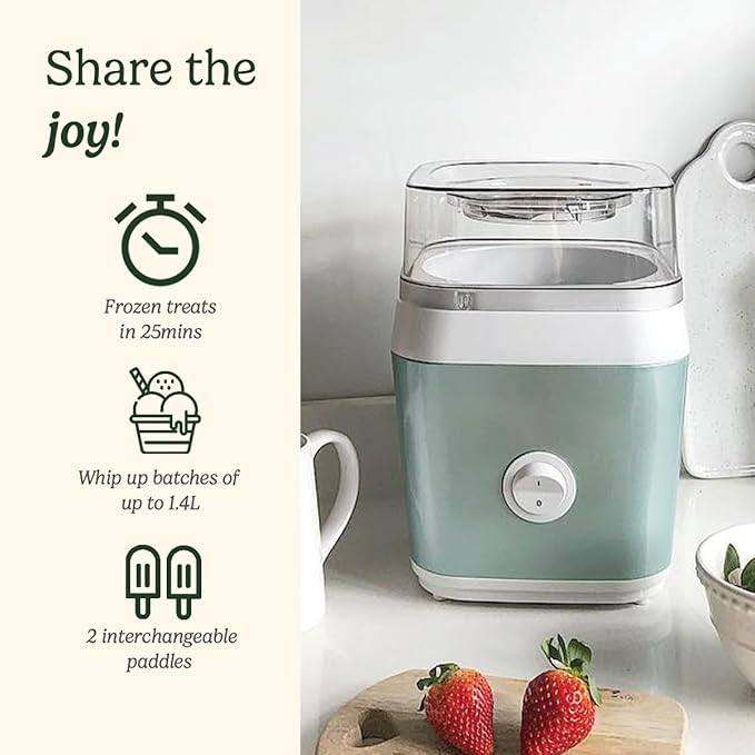 Cuisinart ICE31U Ice Cream and Dessert Maker 1.4L Pistachio