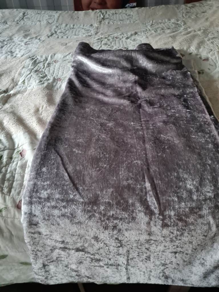 Crushed velvet curtains