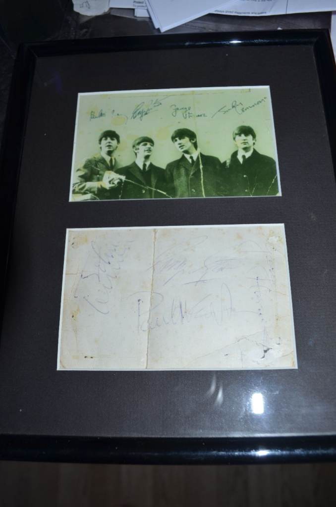 I'd consider a swap  Original genuine 60's The Beatles autographed postcard